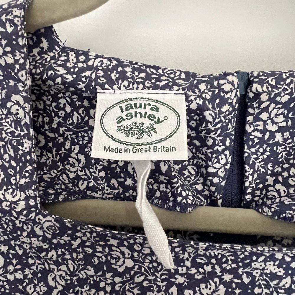 Vintage Laura Ashley Floral Fit & Flare Midi Dress - Picture 3 of 7